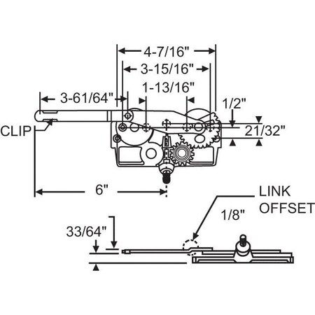 Strybuc Dyad Arm Casement Operator 36-199